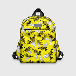 Детский рюкзак Пчелы на желтом, цвет: 3D-принт