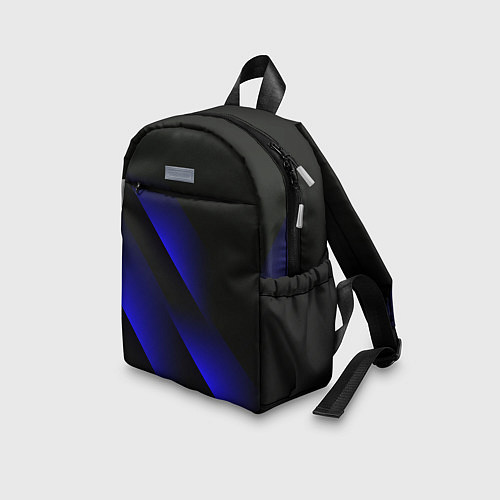Детский рюкзак Blue Fade 3D Синий градиент / 3D-принт – фото 3
