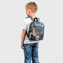 Детский рюкзак Клинок рассекающий демонов Зенитсу, цвет: 3D-принт — фото 2