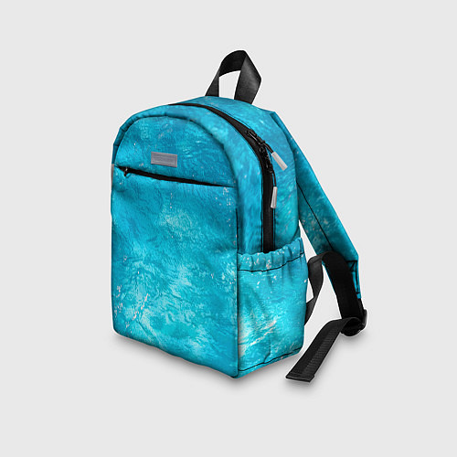 Детский рюкзак Голубой океан Голубая вода / 3D-принт – фото 3