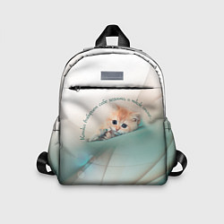 Детский рюкзак Кошка выбирает себе хозяина, и никак иначе, цвет: 3D-принт