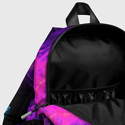Детский рюкзак НЕОНОВЫЙ ГЕРБ РОССИИ ОГОНЬ NEON FIRE, цвет: 3D-принт — фото 2