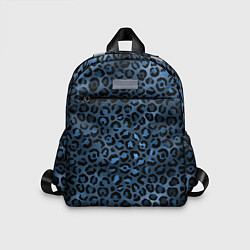 Детский рюкзак Синяя леопардовая шкура, цвет: 3D-принт