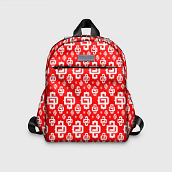 Детский рюкзак Red Pattern Dope Camo Dope Street Market Спина, цвет: 3D-принт