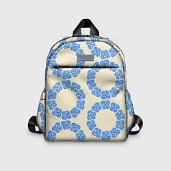 Детский рюкзак Круговой орнамент из цветка, цвет: 3D-принт
