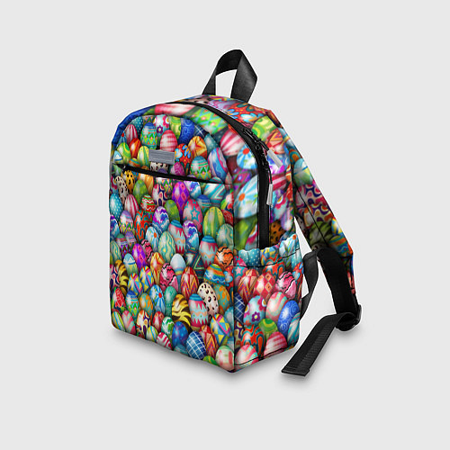Детский рюкзак Пасхальные крашеные яйца / 3D-принт – фото 3