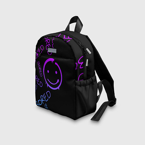 Детский рюкзак Neon Bored Half pattern / 3D-принт – фото 3