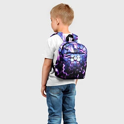 Детский рюкзак Соты - 3d, цвет: 3D-принт — фото 2