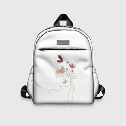 Детский рюкзак Девушка и цветы Artline, цвет: 3D-принт