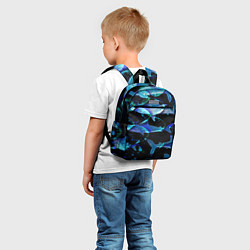 Детский рюкзак На дне морском Акулы, цвет: 3D-принт — фото 2