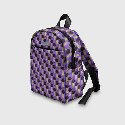 Детский рюкзак Свидетель из Фрязино фиолетовый / 3D-принт – фото 3