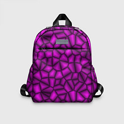 Детский рюкзак ТЕКСТУРА ФИОЛЕТОВЫЙ КАМЕНЬ, цвет: 3D-принт