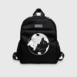 Детский рюкзак Инь Янь - котики, цвет: 3D-принт