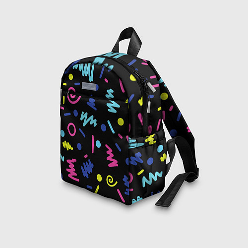 Детский рюкзак Neon color pattern Fashion 2032 / 3D-принт – фото 3