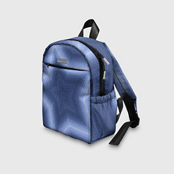 Детский рюкзак Синий звездный современный узор, цвет: 3D-принт — фото 2