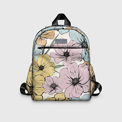 Детский рюкзак Цветы Винтажный Букет, цвет: 3D-принт