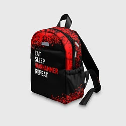 Детский рюкзак Eat Sleep Warhammer Repeat - Спрей, цвет: 3D-принт — фото 2