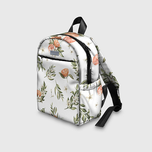 Детский рюкзак Цветы Цитрусовых Мандарин / 3D-принт – фото 3