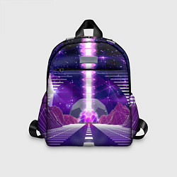 Детский рюкзак Vaporwave Neon Space, цвет: 3D-принт