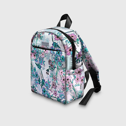 Детский рюкзак Яркие красочные цветы / 3D-принт – фото 3