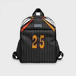 Детский рюкзак Комбинированный полосатый спортивный узор, цвет: 3D-принт