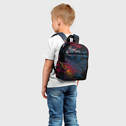 Детский рюкзак Радужные цветы, цвет: 3D-принт — фото 2