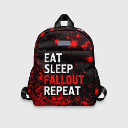 Детский рюкзак Eat Sleep Fallout Repeat Краска, цвет: 3D-принт