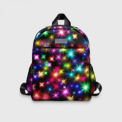 Детский рюкзак ЦВЕТНЫЕ ЗВЕЗДЫ COLORED STARS, цвет: 3D-принт