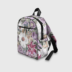 Детский рюкзак Цветы Фиолетовый Клематис, цвет: 3D-принт — фото 2