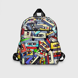 Детский рюкзак ТЕКСТУРА АУДИОКАССЕТ, цвет: 3D-принт