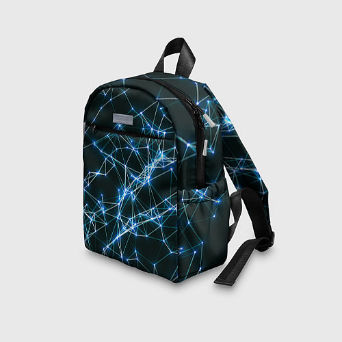 Детский рюкзак Нейронная сеть - фон / 3D-принт – фото 3