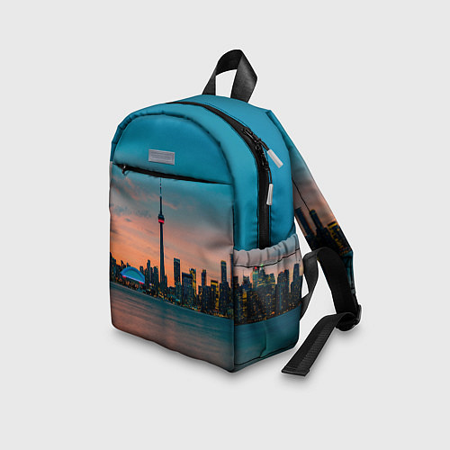 Детский рюкзак Закат в Торонто / 3D-принт – фото 3
