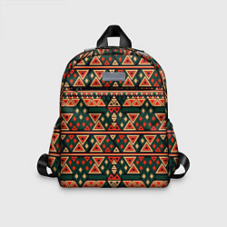 Детский рюкзак Узор геометрия треугольная, цвет: 3D-принт