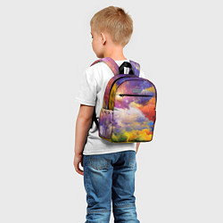 Детский рюкзак Красочный горный пейзаж Грузия Colorful mountain l, цвет: 3D-принт — фото 2