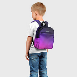 Детский рюкзак Розовофиолетовый градиент, цвет: 3D-принт — фото 2