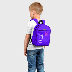 Детский рюкзак BTS - Разводы, цвет: 3D-принт — фото 2