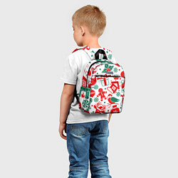 Детский рюкзак ПРАЗДНИЧНЫЕ НОВОГОДНИЕ ПОДАРКИ, цвет: 3D-принт — фото 2