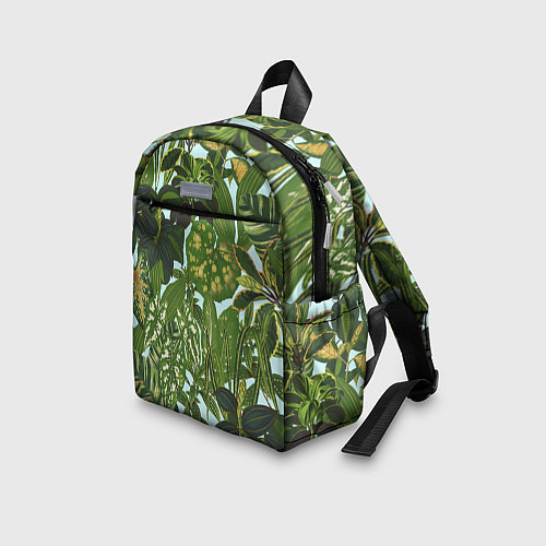 Детский рюкзак Зеленые Тропические Растения / 3D-принт – фото 3