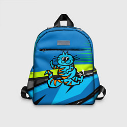 Детский рюкзак Синий кот, цвет: 3D-принт