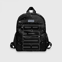 Детский рюкзак Имя Валя по-вертикали с темным фоном, цвет: 3D-принт