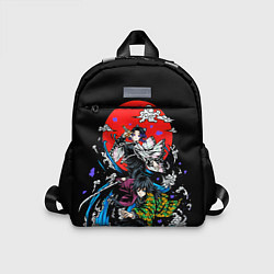 Детский рюкзак Шинобу Кочо Гию Томиока КЛИНОК РАССЕКАЮЩИЙ ДЕМОНОВ, цвет: 3D-принт
