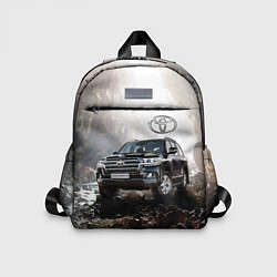 Детский рюкзак Toyota Land Cruiser 200 в пещере со скальными рису, цвет: 3D-принт