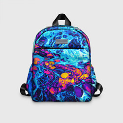 Детский рюкзак Взрыв Неона Fluid Explosion Неон, цвет: 3D-принт