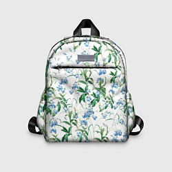 Детский рюкзак Цветы Синие Незабудки, цвет: 3D-принт