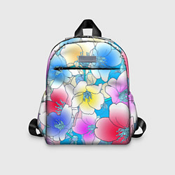 Детский рюкзак Летний цветочный паттерн Fashion trend 2025, цвет: 3D-принт