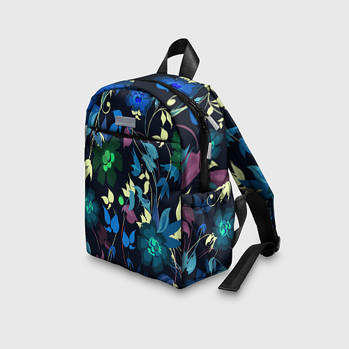 Детский рюкзак Color summer night Floral pattern / 3D-принт – фото 3