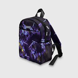 Детский рюкзак Неоновые фигуры с лазерами - Фиолетовый, цвет: 3D-принт — фото 2