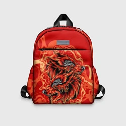 Детский рюкзак Огненные лисы, цвет: 3D-принт