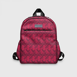 Детский рюкзак Современный красный геометрический узор арт деко