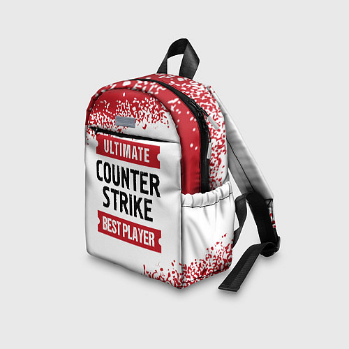 Детский рюкзак Counter Strike: красные таблички Best Player и Ult / 3D-принт – фото 3